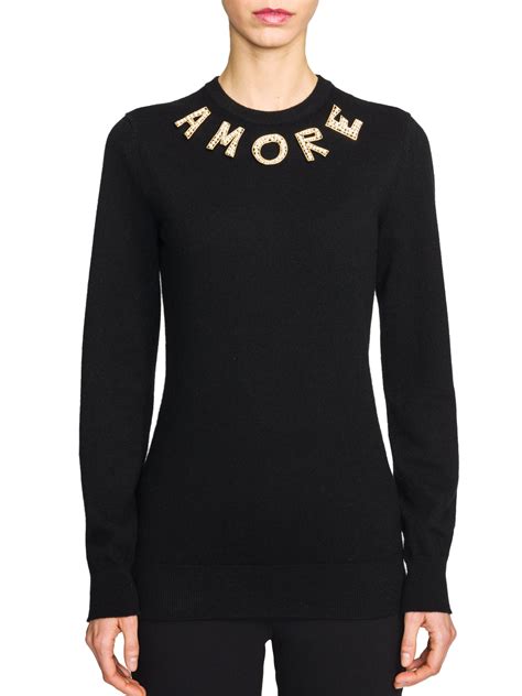 dolce gabbana cashmere sweater|dolce gabbana sweater women.